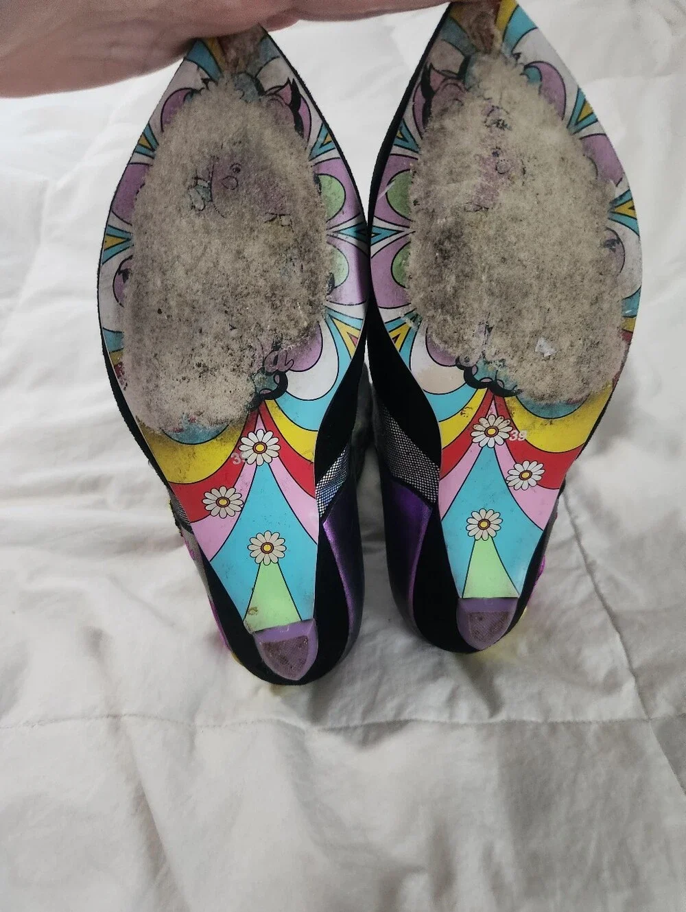 Irregular Choice Bloomin Fabulous Boots Size 39 Bees Butterflies Flowers